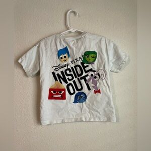 Zara Kids White Inside Out Graphic T-Shirt size 4 Years